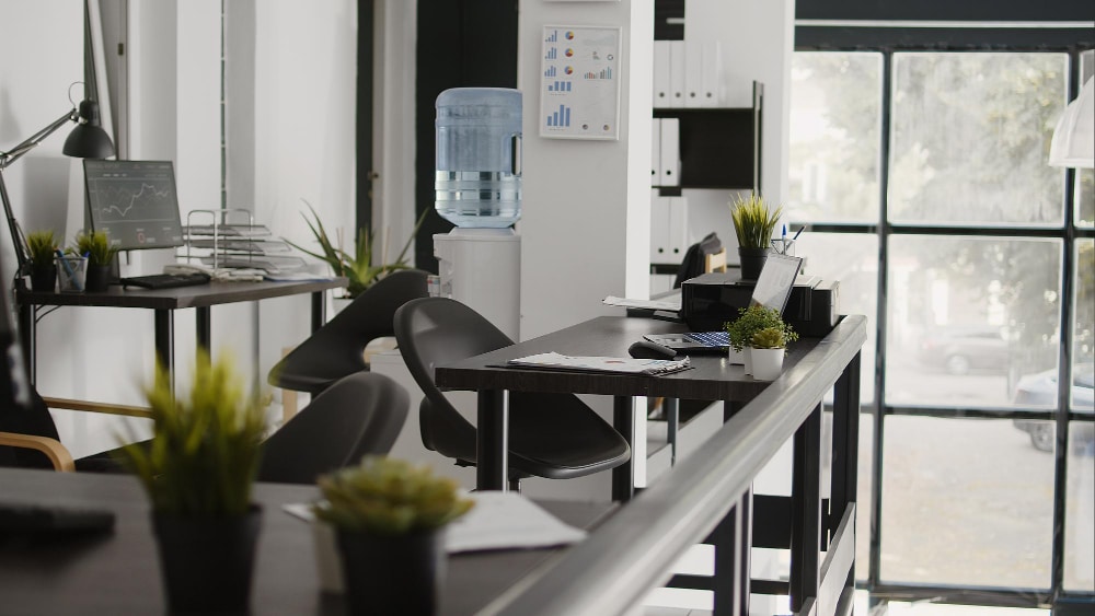 white office interior design